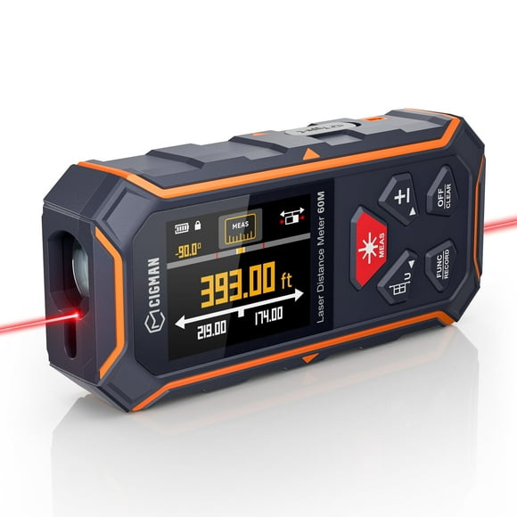Herramienta de medición láser CIGMAN CD-60R Dual Laser 120 m recargable