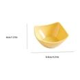 thumbnail image 3 of Fievgin Plastic Serving Bowls, Square Angled Mini Bowls for Salad, Fruit, Kitchen Countertop, Party & Home Table Decor, 3 of 7