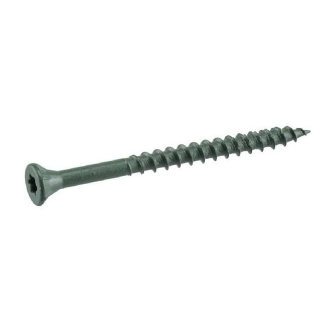 25 Lb 2 Po No.10 Vis de Plateau 7 Plus Étoile à Tête Plate pour Extérieur, Vert