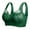 Green, variant on Plus Size Wireless Sports Bra - Sexy Lace Yoga Bralette with Cooling Fabric, Full Coverage Support for Large Bust (1PC) (Green | XXL)