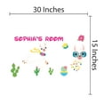 thumbnail image 3 of LLAMA - Home Art Personalized Name Lettering Art Décor Sticker Alpacas & Cactuses Design Vinyl Wall Decal - Kids Bedroom Llama Animals Multicolored Accessories Adhesive Wall Decoration 30" x 15", 3 of 3