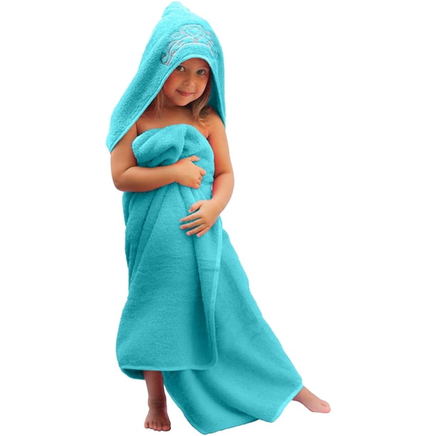 Toalla de baño para bebés Ultra-Homes Princess Ice Blue, 100% algodón