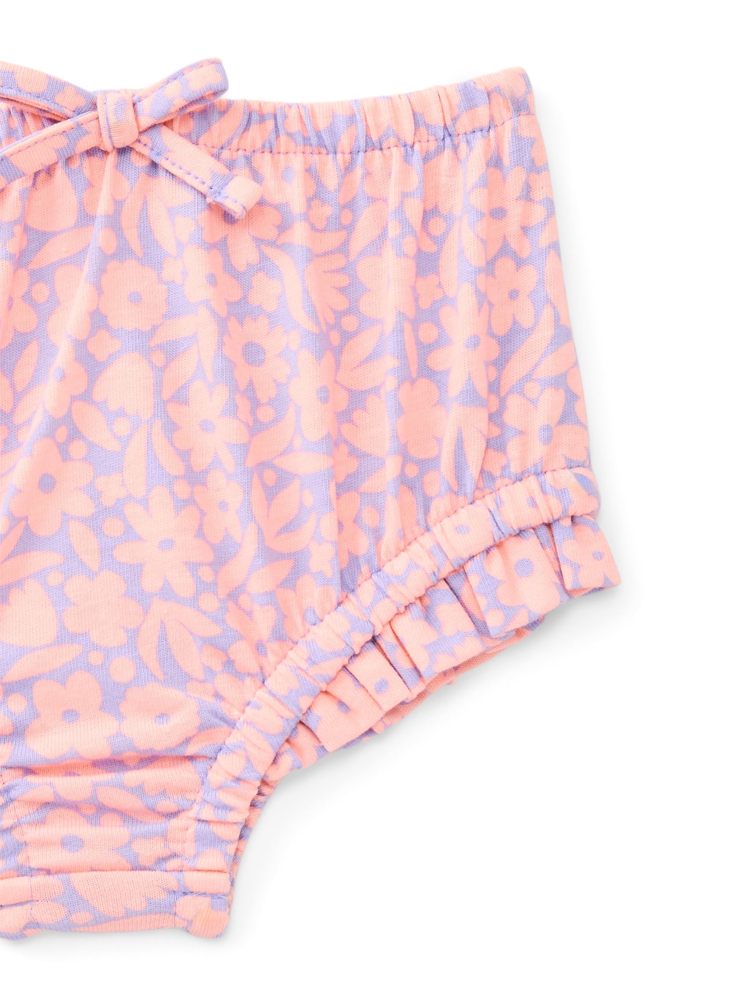 Wonder Nation Baby Girl Bloomer Shorts, Sizes 0-24 Months