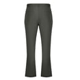 thumbnail image 5 of Brondbend Mens Work Pants Mens Dress Pants Straight Fit Elastic High Waist Zipper Pocket Trousers Solid Casual Flat Front Trousers Classic Fit Party Suit Pants, 5 of 5