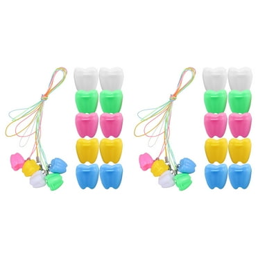 30 Pcs Necklace Tooth Necklaces for Lost Teeth Kids Storage Container Souvenir Box Baby