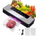 thumbnail image 5 of Commercial Vacuum Sealer Machine with 30 Free Bags – Automatic Food Saver for Meat, Vegetables, Snacks – Compact & Portable, One-Touch Sealing, LED Display, Overheat Protection, 5 of 8
