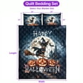 thumbnail image 5 of Happy Halloween Miniature Pinscher Witch Pumpkins Bats Quilt Bedding Set Mini Pin Dog Lover 1 Blanket Bed Cover 2 Pillowcases - 13012, 5 of 5