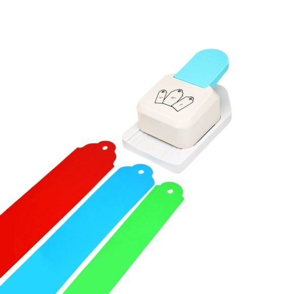 Kawendite 1.5",2", 2.5" Tag Shape Lever Action Craft Punch for Paper Crafting Scrapbooking Cards Arts (tag)