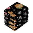 thumbnail image 4 of BZSMCE Towel Cotton Face Towel Soft Hand Towels Fashion Cat Cookie Holiday Pattern, 4 of 9