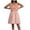 Pink, variant on IROINNID Women's Sleeveless A-Line Dress Off-the-Shoulder Dress Backless Mini Dress Strapless Solid Color Dress