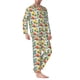 thumbnail image 2 of Fotbe Retro Bike Pijama de Hombre con Estampado de Manga Larga, Conjunto de 2 Piezas, Ropa de Dormir Suave y Cómoda con Bolsillos-Large, 2 of 7