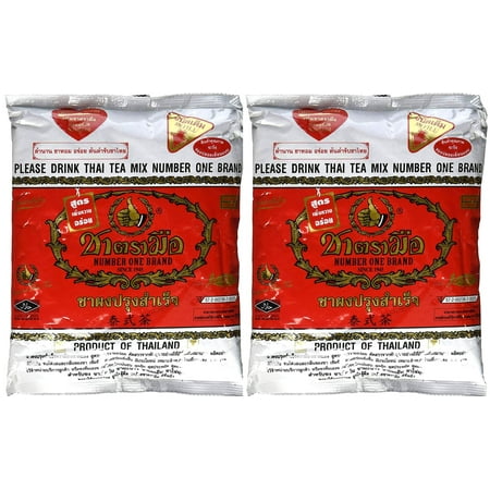 The Original Thai Iced Tea Mix (TWO bags) ~ Number One Brand Imported From Thailand! 2 x 400g Bags Great for Restaurants That Want to Serve Authentic and Thai Iced Teas. Original Thai