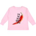 thumbnail image 3 of Inktastic I'm so hot right now Chili Pepper on Fire Boys or Girls Long Sleeve Toddler T-Shirt, 3 of 5