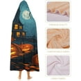 thumbnail image 4 of Halloween Wearable Blanket Cozy Hooded Blanket Pumpkin Throw Cloak Wrap for Men Women Gifts, 4 of 6