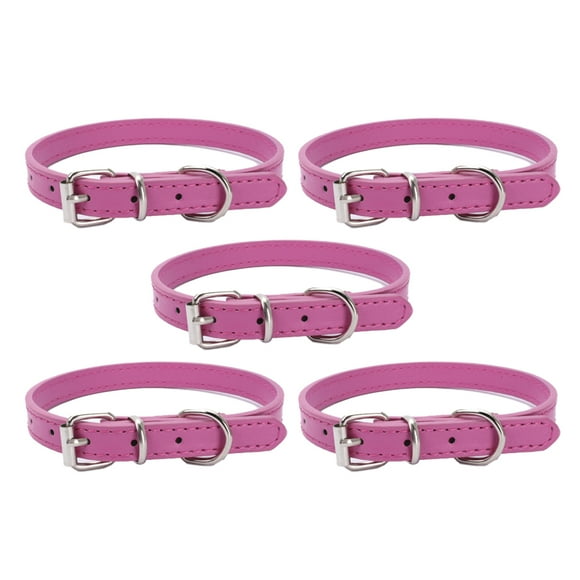 Dog Collar Leather Puppy Collars Adjustable Dog Collars fo Small Dogs Multicolor Pet Collar
