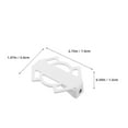 thumbnail image 6 of WRISTBIQUE White Steel Rear Footrests for Mountain Bikes, Nonslip Design Passenger Foot Pegs for Bike Riding, 6 of 7