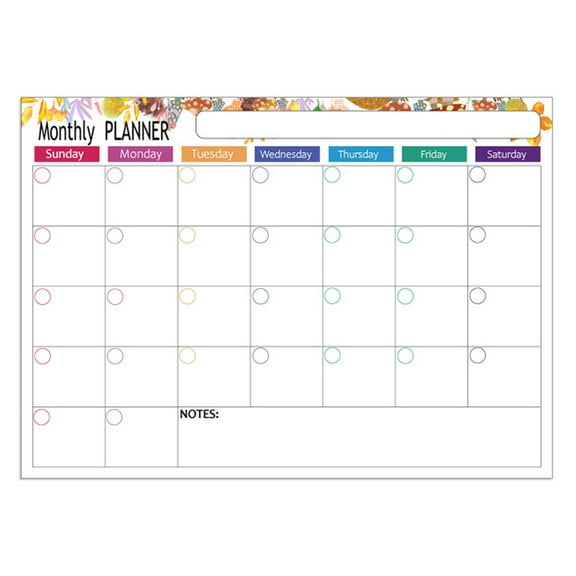 YongCo Magnetic Fridge Weekly Monthly Planner Magnetic Fridge Calendar Whiteboard