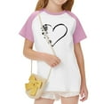 thumbnail image 6 of SERTG Girls Valentine Print Raglan Sleeve Casual T-shirt Kids Shirts Spring Summer Short Sleeve Cute Tops(Pink#2,4 Years), 6 of 8
