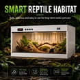 thumbnail image 6 of Large Reptile Terrarium 39x16x16 Inches, Tempered Glass Reptile Enclosure, Ventilated Habitat for Tortoises Ball Pythons(Single Temperature Control), 6 of 10
