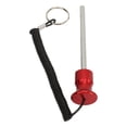 thumbnail image 3 of Pasador magnético para máquina de pesas de 8 x 125 mm con cuerda de tracción, pasador selector de pila de pesas para accesorios de entrenamiento de fuerza, ejercicio, color rojo, 3 of 14