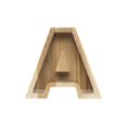 thumbnail image 1 of Alcancía de madera con 26 letras del alfabeto inglés Alcancía de vidrio transparente Alcancía de madera con letras del alfabeto inglés, 1 of 5
