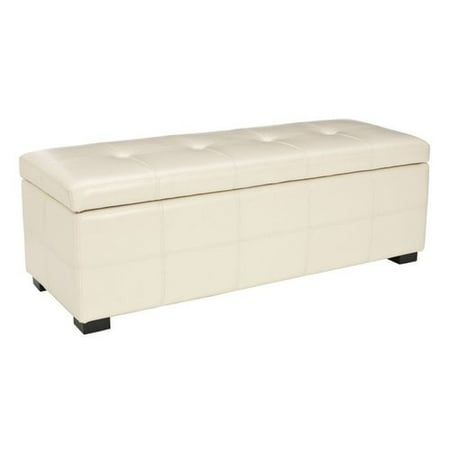 Safavieh Furniture HUD8229 Maiden Large Tufted Storage Bench