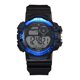 thumbnail image 1 of Reloj de pulsera informal de moda para hombres y estudiantes con correa de silicona resistente al agua, color azul, 1 of 2