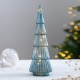 thumbnail image 6 of Xuniizn Small Christmas Tree with Lights for Desk, Glass Table Top Christmas Tree Pre-Lit with Ornaments, Mini LED Lights Christmas Tree Decorations for Home & Office, Green, 6 of 7
