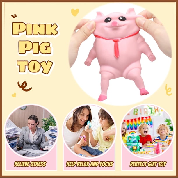 Jouet anti-stress - KCVV - Cochon d'eau - TPR - Marron - Pour enfants