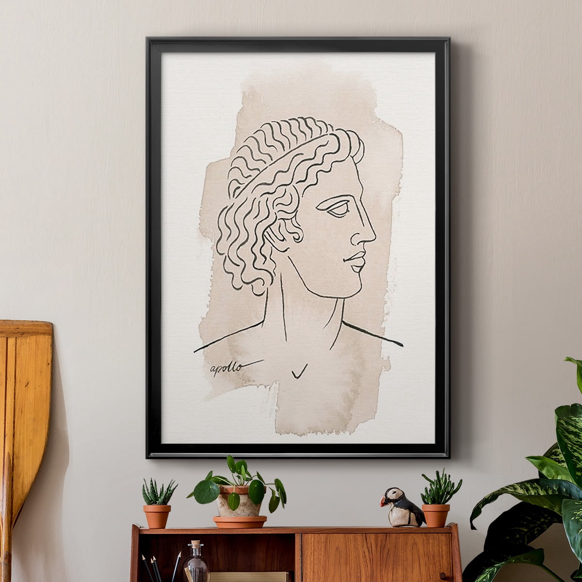 Greek Busts IV Premium Framed Print - Ready to Hang
