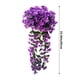 thumbnail image 3 of pstuiky Flores artificiales colgantes de color violeta decoración de seda simulación de violeta violetas artificiales colgantes., 3 of 6