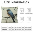 thumbnail image 5 of PRATYUS   Chinoiserie Pillow Covers Bluebird Sitting On A Branch Throw Pillows Chinoiserie Decor Outdoor Pillows Cases Suitable for Couch Pillows Living Room Bedroom White, 5 of 5