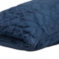 thumbnail image 5 of Purple Quilted Velvet Geo Lumbar Decorative Pillow, 5 of 5