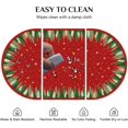 thumbnail image 4 of Oval Christmas Tablecloth 54x72 Inch, Red Xmas Holiday Christmas Tree Table Cloths Oval, 4 of 6