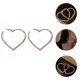 thumbnail image 2 of EeaseMX 1 par de pendientes de diamantes de imitación con forma de corazón (plata), 2 of 8