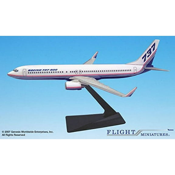 Flight Miniatures Boeing 737900W With Winglets House Colors 1981 Demo Livery 1200 Scale Display Model