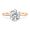 Rose gold, variant on 2.00Ct Round Cut Moissanite Solitaire Engagement Ring – 6 Claw Setting Ring in 14K White Gold for Women