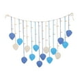 thumbnail image 4 of deevoka Leaves Woven Tapestry Bohemian Macrame Wall Hanging for Bedroom Nursery Room Blue, 4 of 9