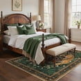 thumbnail image 3 of KUETH 5'x7' Tiger Area Rugs for Living Room, Non Slip Machine Washable Vintage Boho Rug, Low Pile Print Rug for Bedroom Dining Room Home Office, 3 of 9