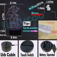 thumbnail image 3 of Cartoon Lamp for Boy Bedroom Monkey D Luffy Japan Anime Theme Roronoa Zoro LED 3D 7 Color USB Change Home Table Decor Night Light Sleeping Lighti, 3 of 5