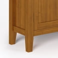 thumbnail image 7 of Simpli Home Redmond 32 inch Wide Solid Wood Transitional Low Storage Cabinet in Light Golden Brown, 7 of 7