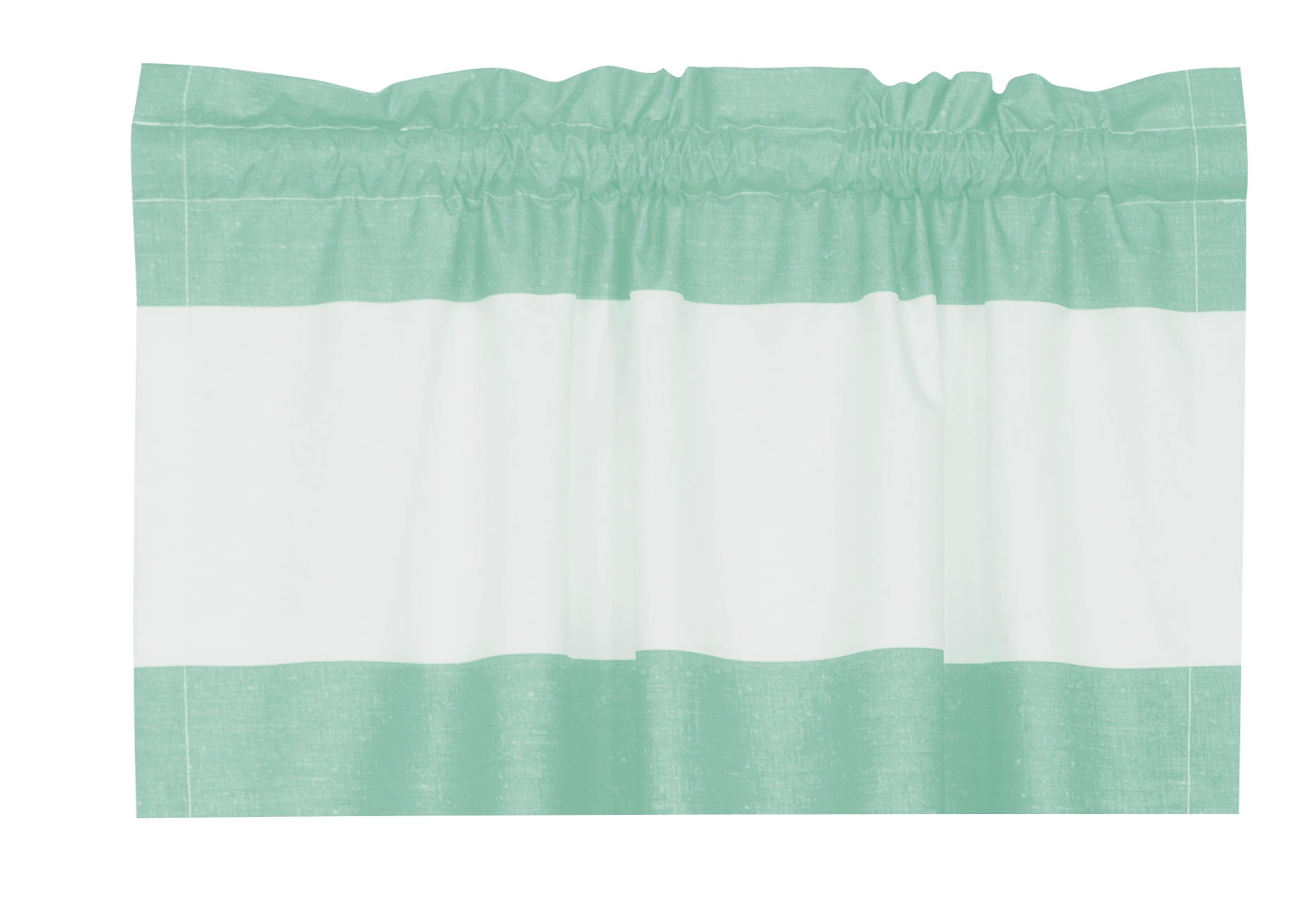 Your Zone Cabana Stripe Room Darkening Curtain Panel Pair, Set of 2, Mint, 30 in W x 84 in L