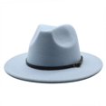 thumbnail image 2 of JFBUJC Women Or Men Woolen Felt Fedora Hat, 2 of 5