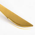 thumbnail image 3 of Sohindel 20-Piece Matte Gold Stainless Steel Flatware Set with Black Handles Dishwasher Safe, 3 of 5