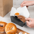 thumbnail image 4 of [450 ct] Paper Fold To-Go Containers | 30 fl oz | Black, 4 of 11