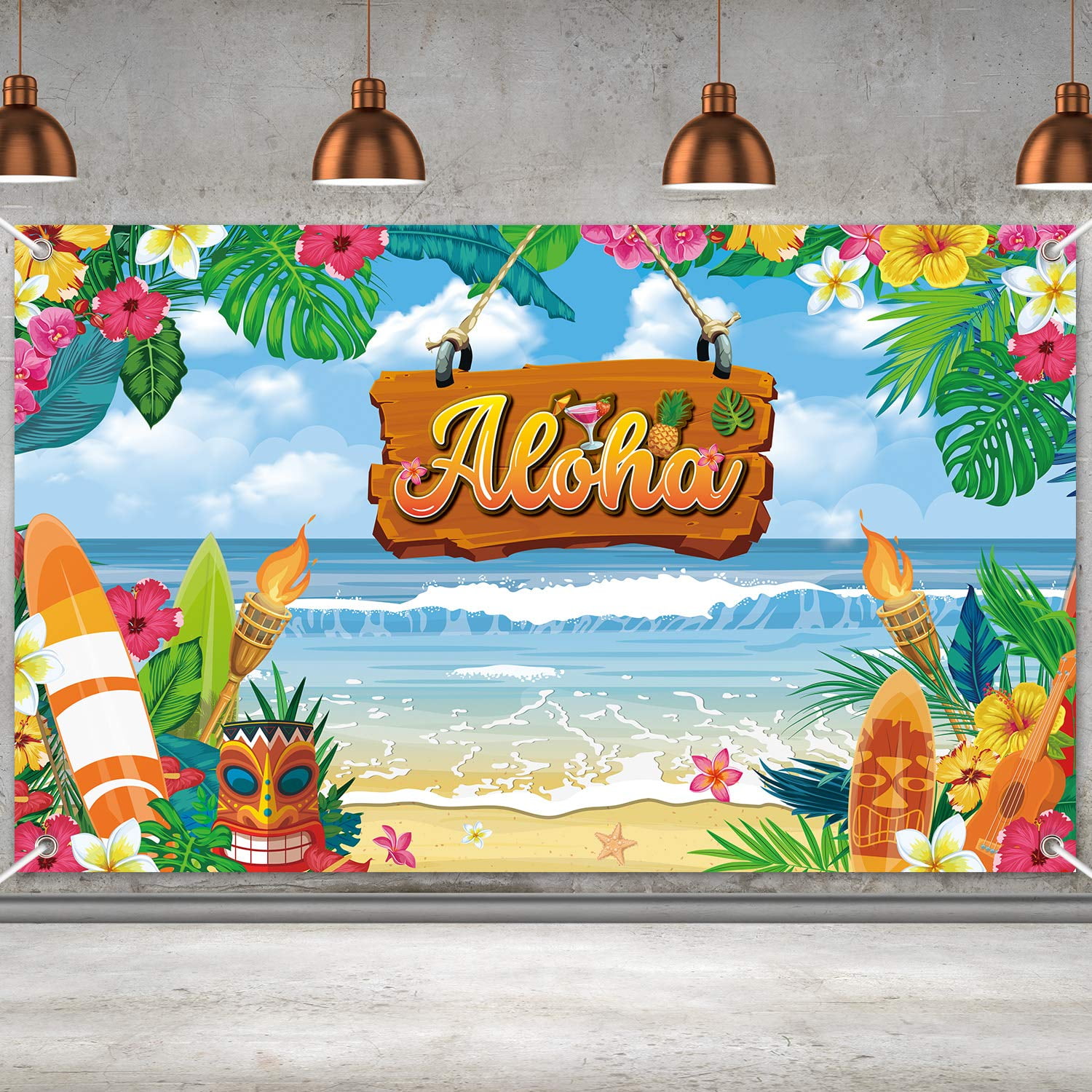 indoor-beach-party-decorations