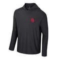 thumbnail image 2 of Men's Colosseum Black Oklahoma Sooners Cloud Jersey Raglan Long Sleeve Hoodie T-Shirt, 2 of 3