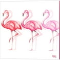 thumbnail image 3 of Great Art Now Flamingo Trio by Tiffany Hakimipour 2 Piece Canvas Art Set Each 14"W x 14"H, 3 of 3