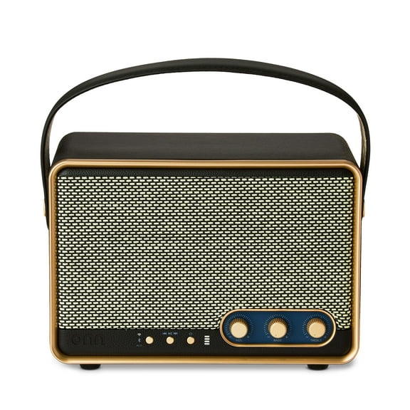 onn Large Wi-Fi Speaker with 360-Degree Directional Sound, Black