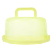 Cake Box Carrier Baking Container Portable Cupcake Holder Storage Plastic Gift Handle Round Keeper Subscription Server